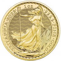 Złota moneta 100 Funtów Britannia Elżbieta   1 oz 2023