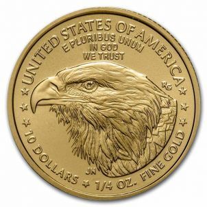 Złota moneta Amerykański Orzeł / American Eagle  1/4  oz. 2022