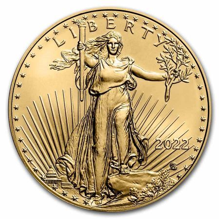 Złota moneta Amerykański Orzeł /  American Eagle  1 oz.  2022