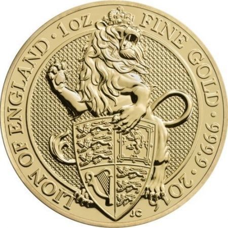 Złota moneta Angielski Lew / Queen's Beasts Lion of England  , 1  oz , 2016 r