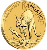Złota moneta  Australijski Kangur 1/10 Oz. 2022