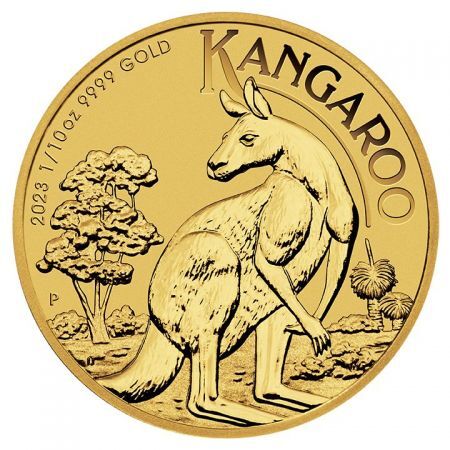 Złota moneta  Australijski Kangur 1/10 Oz. 2023