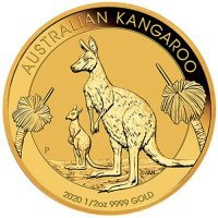 Złota moneta  Australijski Kangur 1/2  Oz