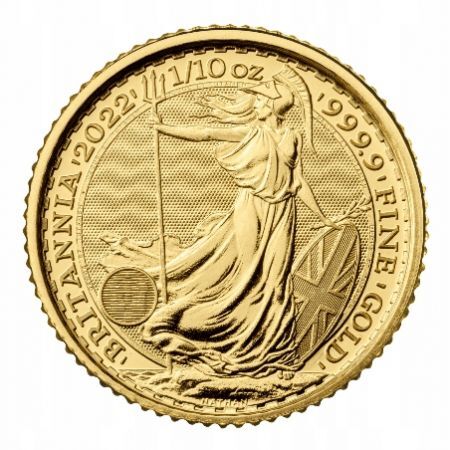 Złota moneta  Britannia 1/10 Oz. 2022