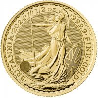 Złota moneta  Britannia  1/2 uncji  2024