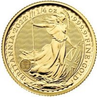 Złota moneta  Britannia  1/4 oz. 2022