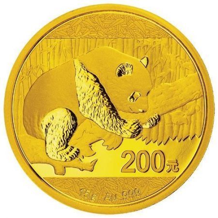 Złota moneta Chińska Panda  - 15 g , 2016