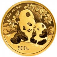 Złota moneta  Chińska Panda ,  30 g   2024