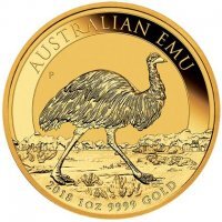 Złota moneta EMU   1 oz . 2018