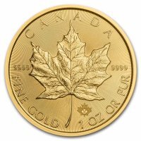 Złota moneta  Kanadyjski Liść Klonu  (Maple Leaf )  1 oz   2022 / 2023