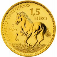 Złota moneta Koń Kartuzyjski , Hiszpania  1 oz  2023