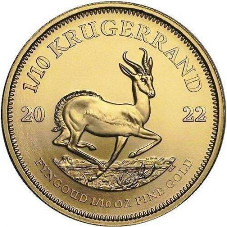 Złota moneta Krugerrand 1/10 oz 2022