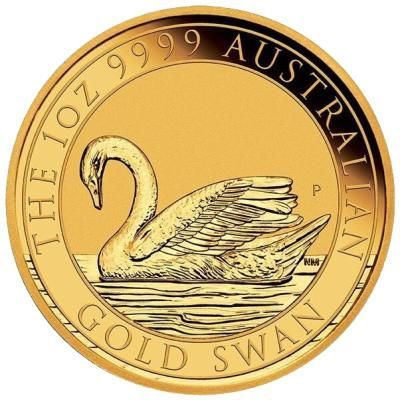 Złota moneta Łabędź / Swan   1 oz . 2017  (Perth Mint)