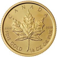 Złota moneta Liść Klonowy / Maple Leaf  1/4 Oz
