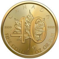 Złota moneta  Liść Klonowy / Maple Leaf  (40. rocznica)  1 oz 2019