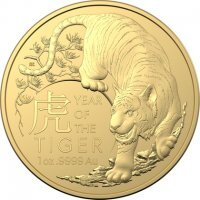 Złota moneta Lunar Tiger  (RAM)1 oz  2022