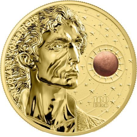 Złota moneta  Malta Copernicus 100 EUR 1 oz 2023