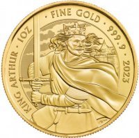 Złota moneta Myths & Legends: King Arthur 1 oz 2023