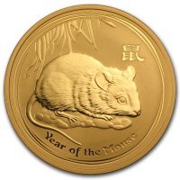 Złota moneta Rok Myszy / Lunar I  Mouse  1 Oz. 2008