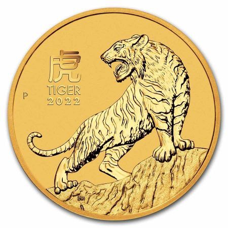 Złota moneta Rok Tygrysa  / Lunar III Tiger   1 Oz. 2022