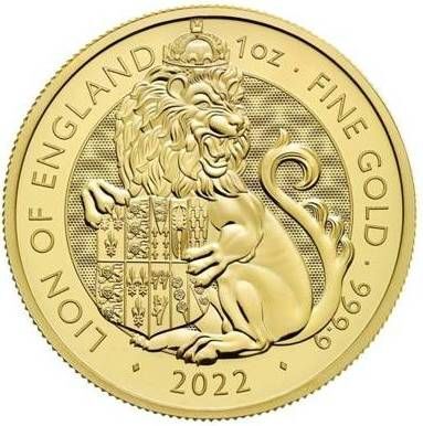 Złota moneta The Royal Tudor Beasts - Lion Of England 1 oz  2022