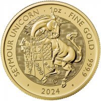 Złota moneta The Royal Tudor Beasts - The Seymour Unicorn 1 oz  2024