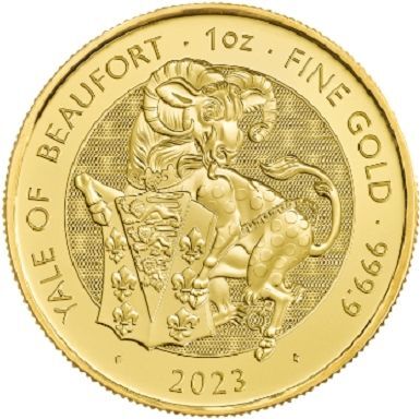 Złota moneta The Royal Tudor Beasts - Yale of Beaufort 1 oz  2023