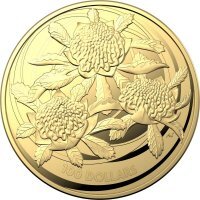 Złota moneta Wildflowers Of Australia - Waratah  (RAM)1 oz  2022